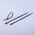 Cà vạt Zip màu đen 4 inch